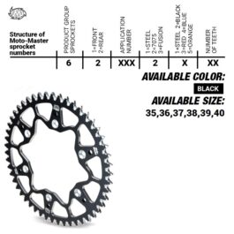 Moto-Master 7075 Series Alu Tandwiel Cobra 620242
