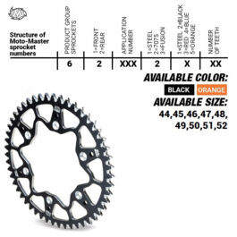 Moto-Master 7075 Series Alu Tandwiel Husqvarna  KTM 620272